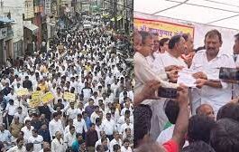 Protest march in Ratlam against the killing of Jain saint in Karnataka