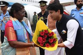 President Murmu leaves for Jaipur from Gwalior