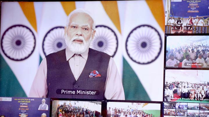 PM Narendra Modi lays foundation stone for redevelopment of 508 'Amrit Bharat' railway stations across the country