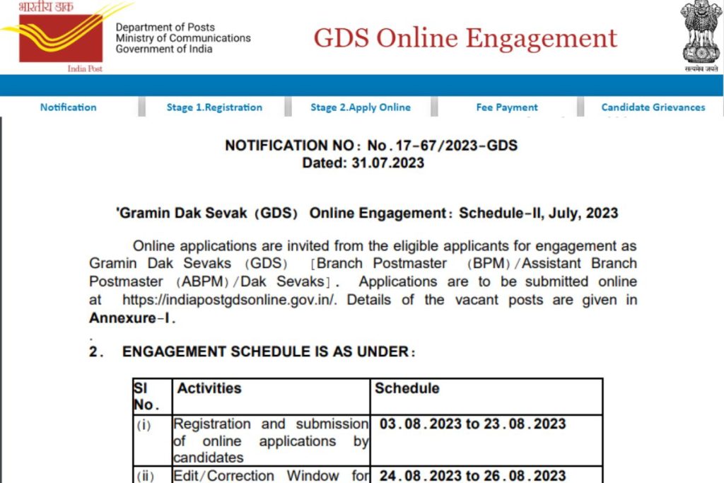 INDIA-POST-GDS-RECRUITMENT-2023