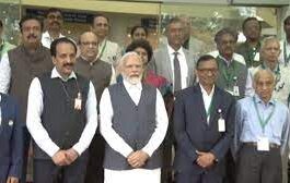 Prime Minister Narendra Modi met ISRO scientists