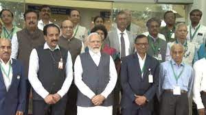 Prime Minister Narendra Modi met ISRO scientists