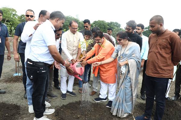 Chief Minister Shivraj Singh planted saplings