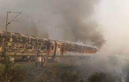 Fire broke out in train Patalkot