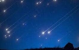 Meteor shower on