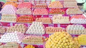 Colorful sweets which a