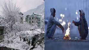 Snowfall in hilly states, col