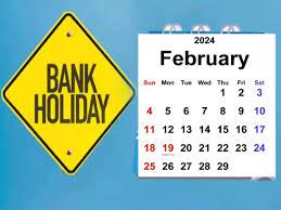 holidays in banks in February