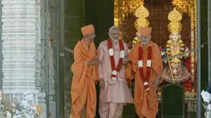 Modi inaugurated the first Hindu temple