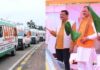 मुख्यमंत्री विष्णुदेव साय ने 370 नई एम्बुलेंस को दिखाई हरी झंडी