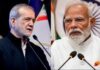 प्रधानमंत्री नरेंद्र मोदी ने शनिवार को ईरान के राष्ट्रपति मसूद पेजेशकियन से बात की