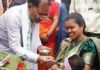 मुख्यमंत्री विष्णु देव साय ने बच्चों को कराया अन्नप्राशन