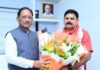 मुख्यमंत्री विष्णुदेव साय से केंद्रीय कोयला एवं खान राज्य मंत्री सतीश चंद्र दुबे ने की सौजन्य मुलाकात