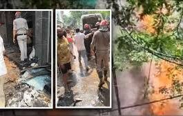 दिल्ली के मालवीय नगर क्षेत्र स्थित एक रेस्टोरेंट में हुए भीषण अग्निकांड